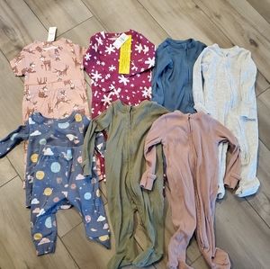 Old Navy Baby Girl Pajama Bundle 6-12mo